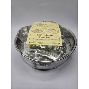 Pampered Chef Springform Pan Set #1540 NIB/Sealed Bundt & Heart inserts Retired